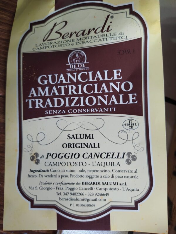 Guanciale Amatriciano DE.CO. Berardi - pezzatura piccola - immagine 2