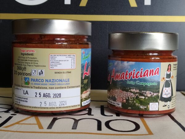 Sugo all'Amatriciana De.Co. 360gr