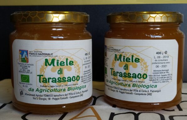 Miele Tarassaco Tomassi dal Parco Nazionale GranSasso e Laga