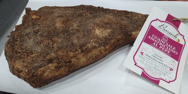 Guanciale Amatriciano DE.CO. Berardi al pepe - pezzatura media